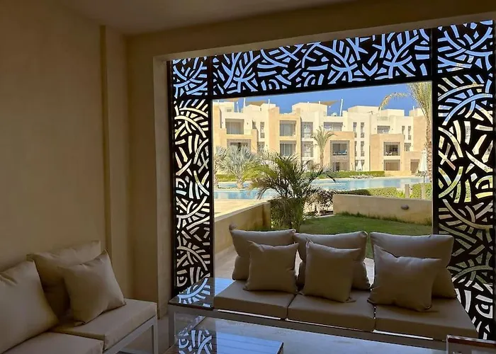 شقة Chic 3br Ground Free & Pool Access At Mangroovy الغردقة